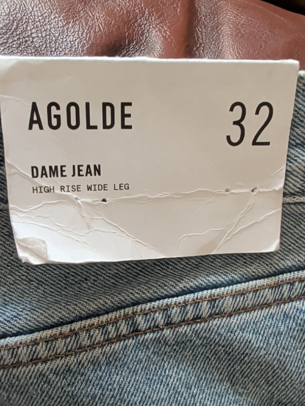 AGOLDE Dame High-Rise Wide-Leg Jeans in Light Blue - Picture 10 of 15